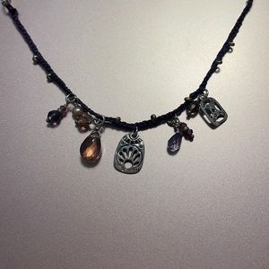 Silpada sterling silver & garnet necklace